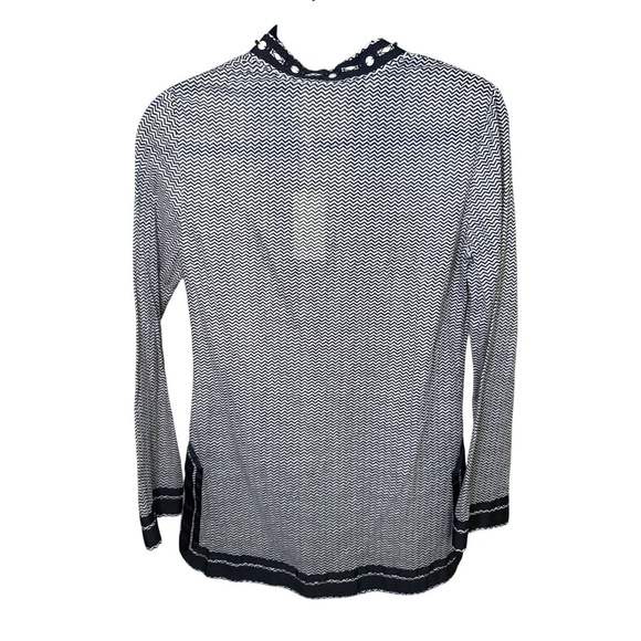 New Tory Burch - Tory Tunic -Birch Zigzag Mini - Size 0 - Picture 3 of 5